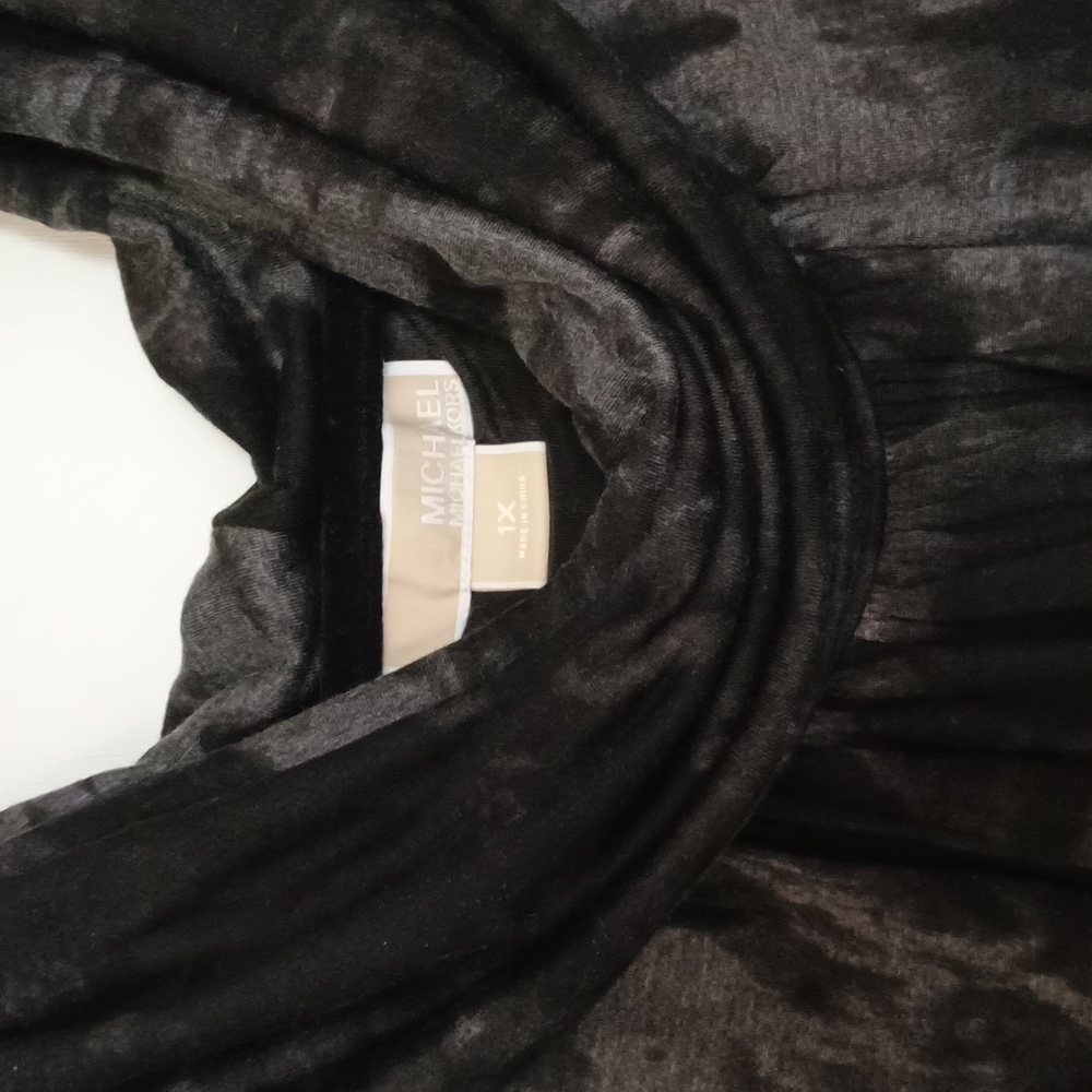 Michael By Michael Kors Black And Grey Sleeveless Dress 1X NWT - Picture 2 of 7